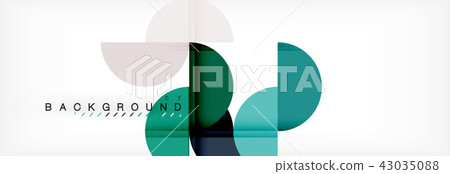 Circle modern geometrical abstract background illustration Circle modern geometrical abstract background illustration 43035088