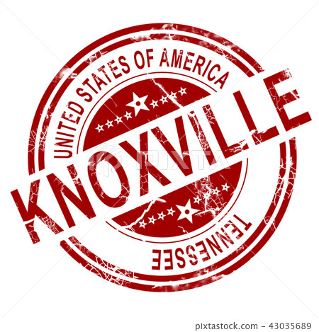 Knoxville stamp with white background Knoxville stamp with white background 43035689