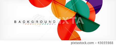 Circle abstract background, geometric illustration Circle abstract background, geometric illustration 43035988