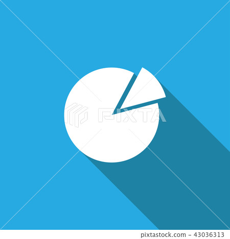 Pie Chart Icon in trendy flat style isolated - Stock Illustration ...