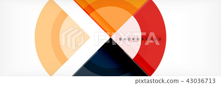 Vector circular geometric abstract background 43036713