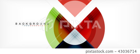 Vector circular geometric abstract background 43036714
