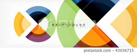 Vector circular geometric abstract background 43036715