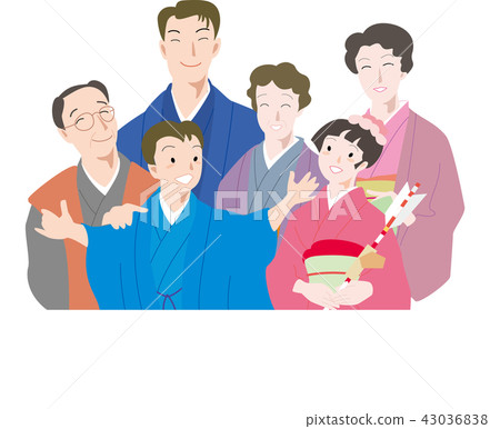 New Year's family New Year's family 43036838