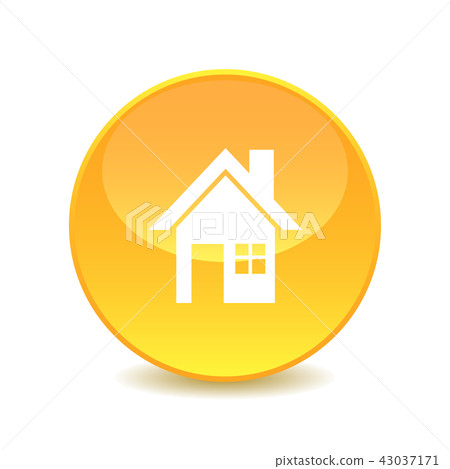 home icon on white background , Vector. - Stock Illustration [43037171 ...