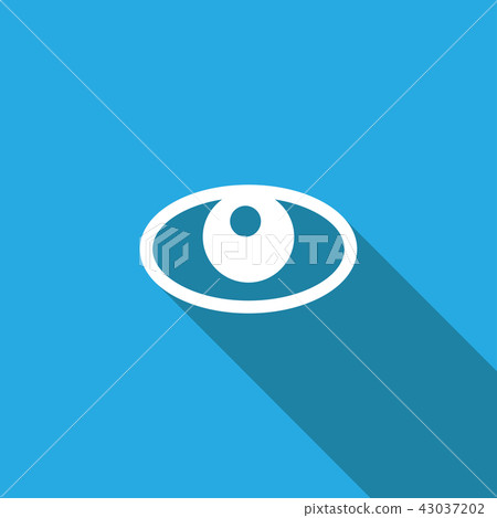 eye icon on white background , Vector. - Stock Illustration [43037202 ...