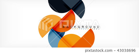 Modern geometrical abstract background - circles. Business or technology presentation design Modern geometrical abstract background - circles. Business or technology presentation design 43038696