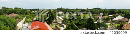 Taketomijima Village Panorama Photo Taketomijima Village Panorama Photo 43039099