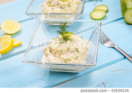 Traditional greek tzatziki Traditional greek tzatziki 43039226