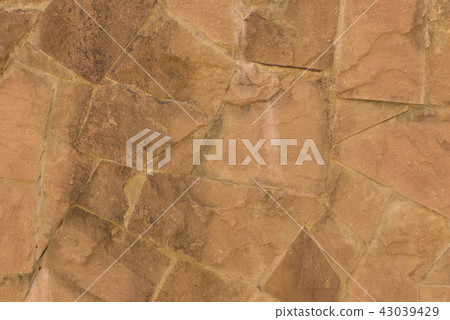 Background of Modern Slate stone Brick Wall  43039429