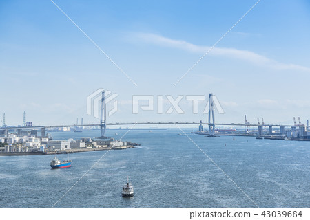 名古屋港花園碼頭正在著名的特里頓港口 43039684