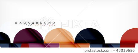 Semi circle abstract background, modern geometric pattern design. Business or technology Semi circle abstract background, modern geometric pattern design. Business or technology 43039686