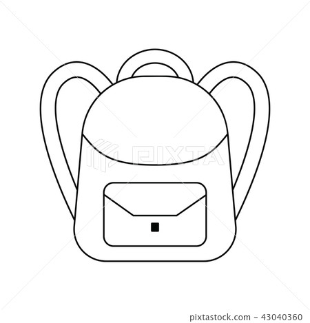 School rucksack icon School rucksack icon 43040360