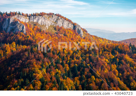 rocky crag in evening light rocky crag in evening light 43040723