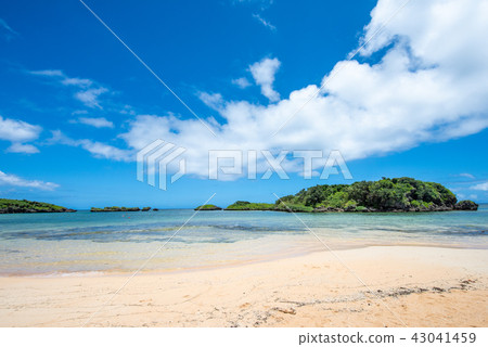 Iriomote Island star sand beach 43041459