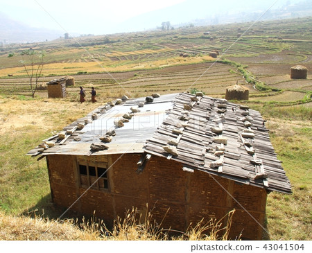 Old earthen House or Earth Shelter House, Bhutan 43041504