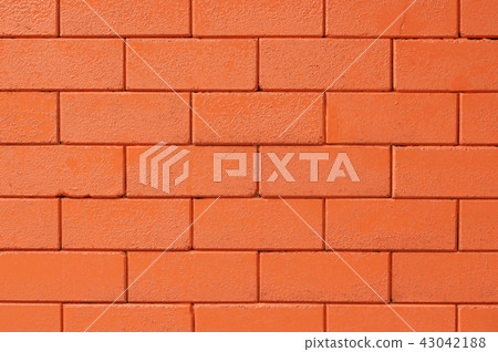 Orange bricks background Orange bricks background 43042188