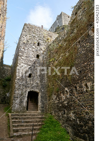 ruin of medieval gothic castle Trosky 43042383