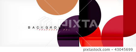 Semi circle abstract background, modern geometric pattern design. Business or technology 43045699