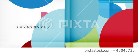 Modern geometrical abstract background - circles. Business or technology presentation design Modern geometrical abstract background - circles. Business or technology presentation design 43045733