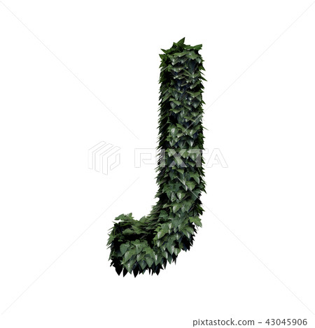 Foliage Letter, 3D Rendering 43045906