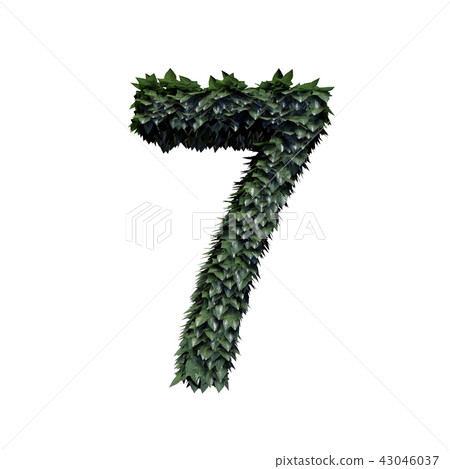 Foliage Number, 3D rendering 43046037