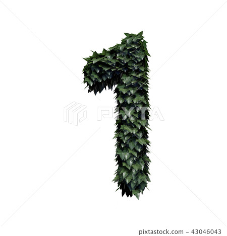 Foliage Number, 3D rendering 43046043
