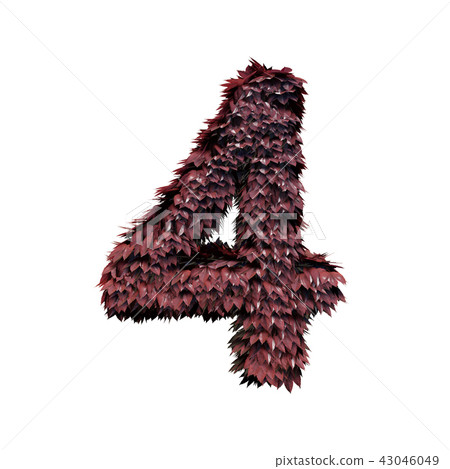 Foliage Number, 3D rendering 43046049