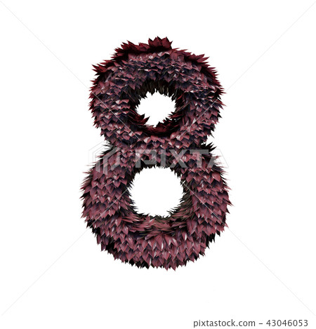 Foliage Number, 3D rendering 43046053