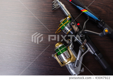 fishing rod with a coil 43047922
