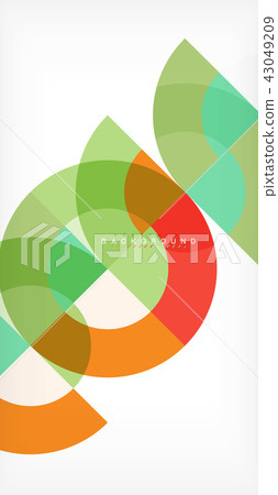 Minimal circle abstract background design, multicolored template for business or technology Minimal circle abstract background design, multicolored template for business or technology 43049209