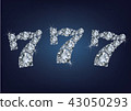 Jackpot casino lotto label made a lot of diamonds  43050293