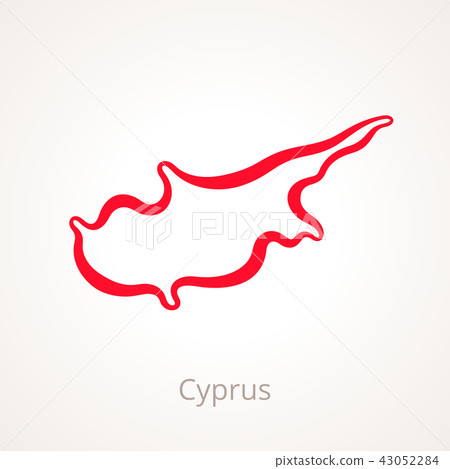 Cyprus - Outline Map 43052284