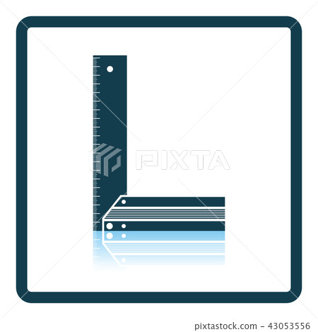 Setsquare icon 43053556