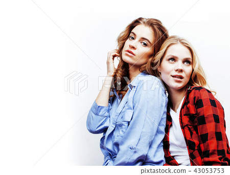 best friends teenage girls together having fun, posing emotional best friends teenage girls together having fun, posing emotional 43053753
