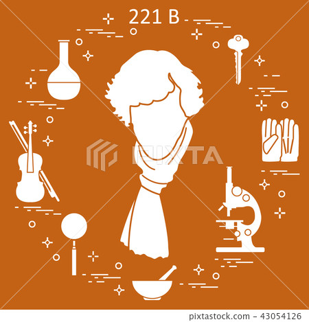 Private detective Sherlock Holmes with variety 43054126