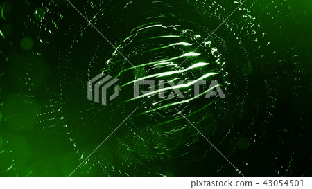 3d render of abstract green composition with depth of field and glowing particles in dark with bokeh 3d render of abstract green composition with depth of field and glowing particles in dark with bokeh 43054501