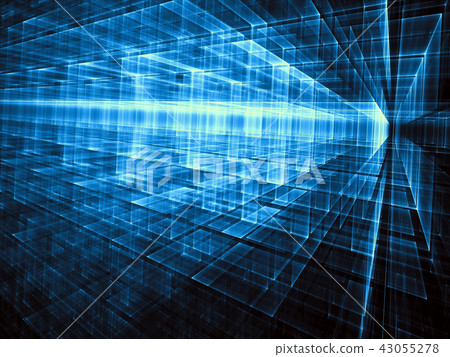 Abstract technology or sci-fi background - digitally generated i 43055278