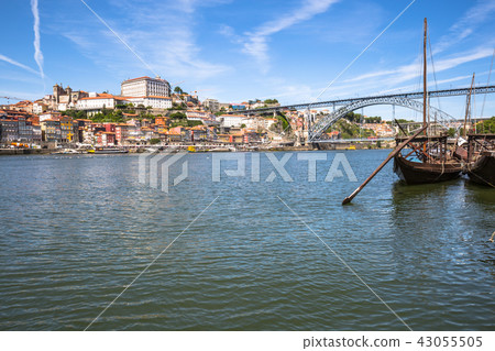 Porto, Portugal old town on the Douro River. 43055505