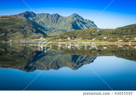 Beautiful landscape of north Norway, Scandinavia Beautiful landscape of north Norway, Scandinavia 43055597