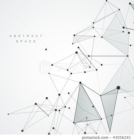 Molecules concept design with connecting dots and lines, neurons and nervous system 43056291