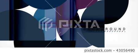 Modern geometrical abstract background - circles. Business or technology presentation design Modern geometrical abstract background - circles. Business or technology presentation design 43056490