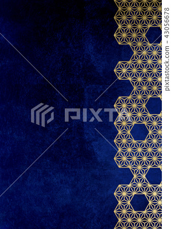 大麻葉金藍色（背景材料） 43056678