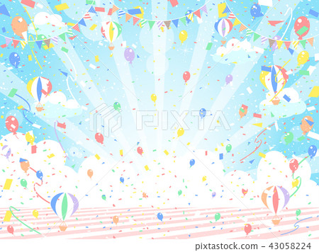 Confetti Aozora Garland Balloon Confetti Aozora Garland Balloon 43058224