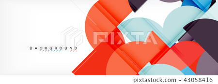 Semi circle abstract background, modern geometric pattern design. Business or technology Semi circle abstract background, modern geometric pattern design. Business or technology 43058416