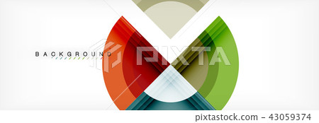 Vector circular geometric abstract background Vector circular geometric abstract background 43059374