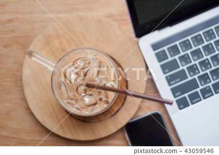 Iced coffee in coffee shop Iced coffee in coffee shop 43059546