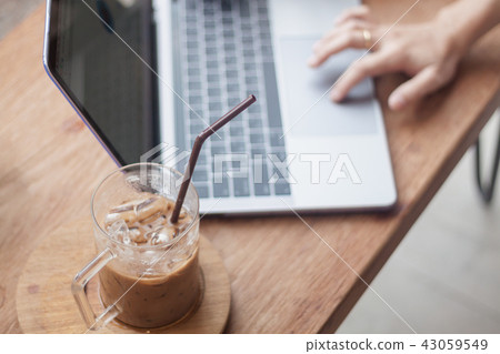 Iced coffee in coffee shop Iced coffee in coffee shop 43059549