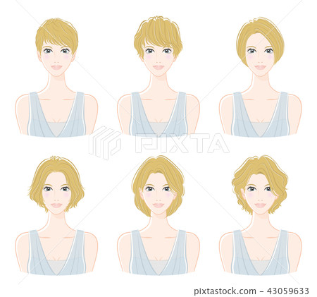 Hair style illustration 43059633