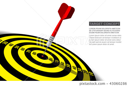 Dart board isolated template for business goal Dart board isolated template for business goal 43060286